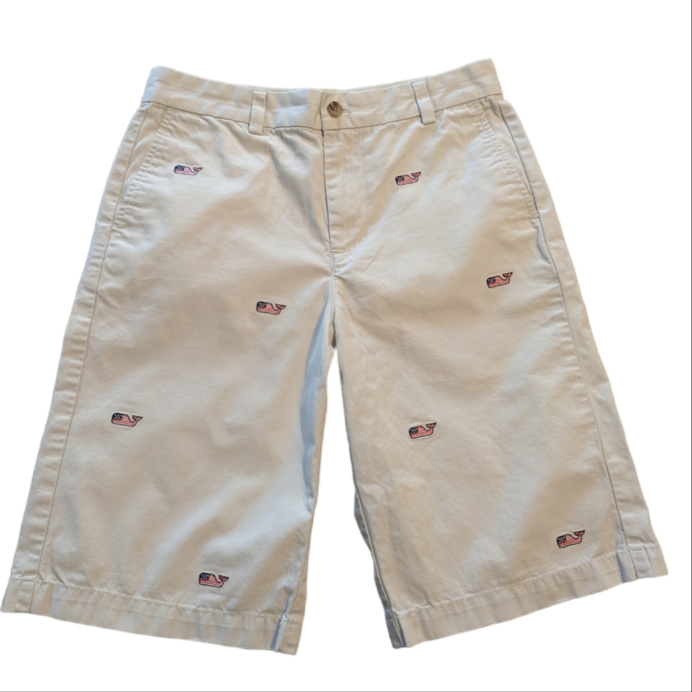 VINEYARD‎ VINES Boy's Flat Whale Embroidered Breaker Shorts Size 16